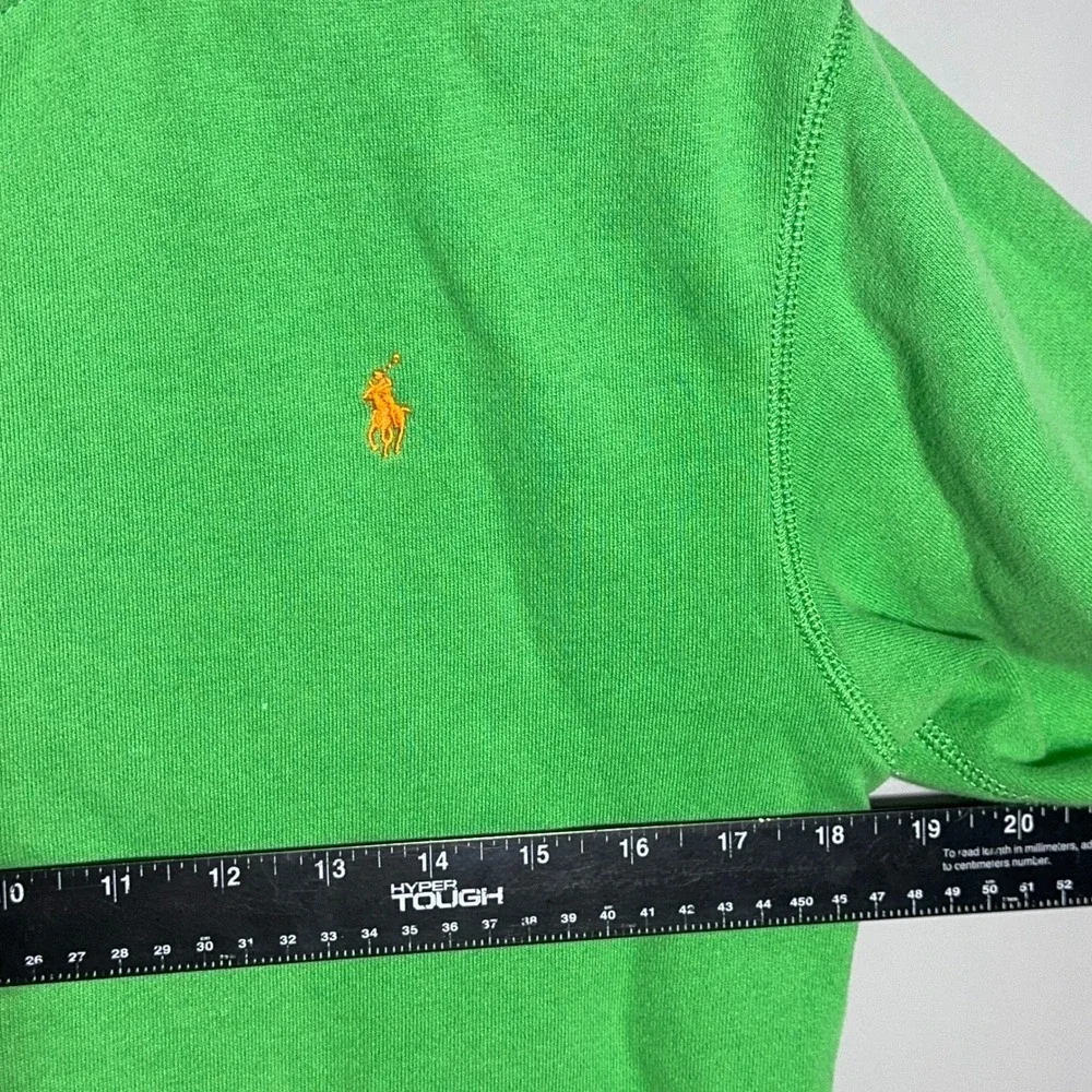 Polo Ralph Lauren Full Zip Hoodie Kids Size Large 14-16‎ Cotton Green Preppy